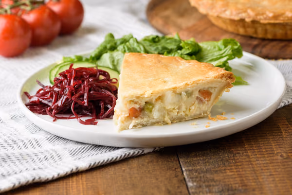Pâté au poulet, une fois apprêté
